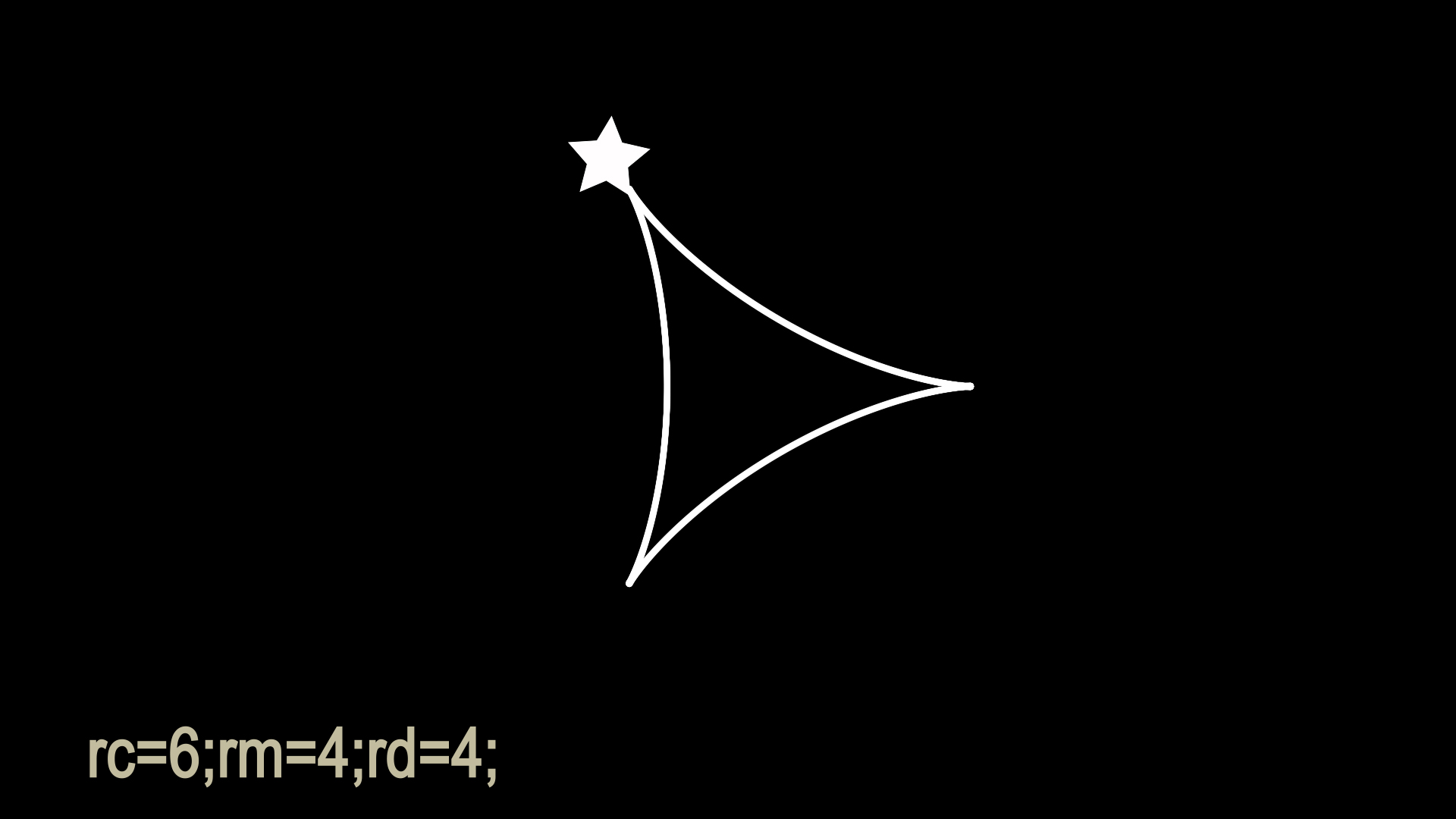 rc=6;rm=4;rd=4;トロコイドプロジェクト