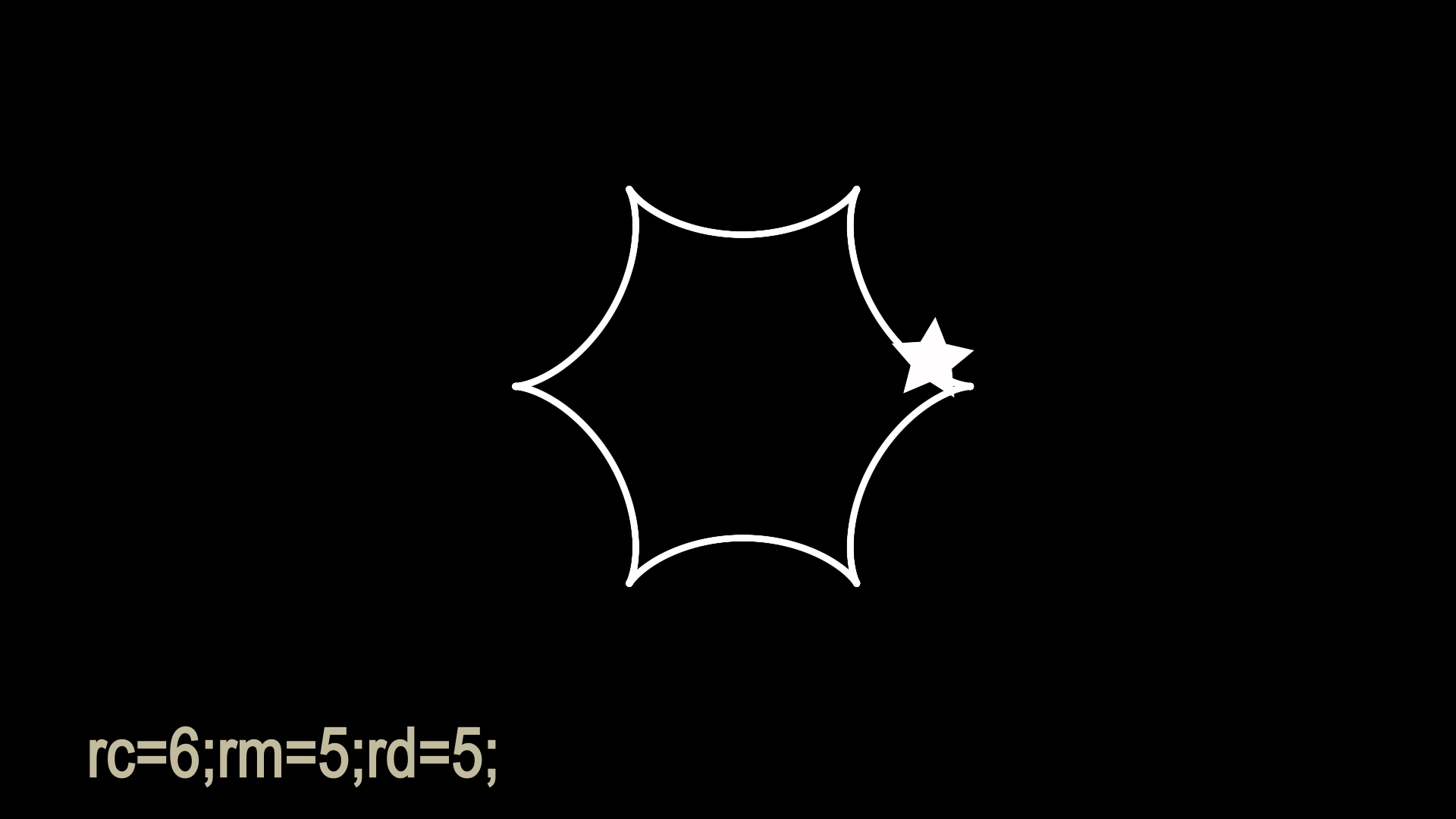 rc=6;rm=5;rd=5;トロコイドプロジェクト