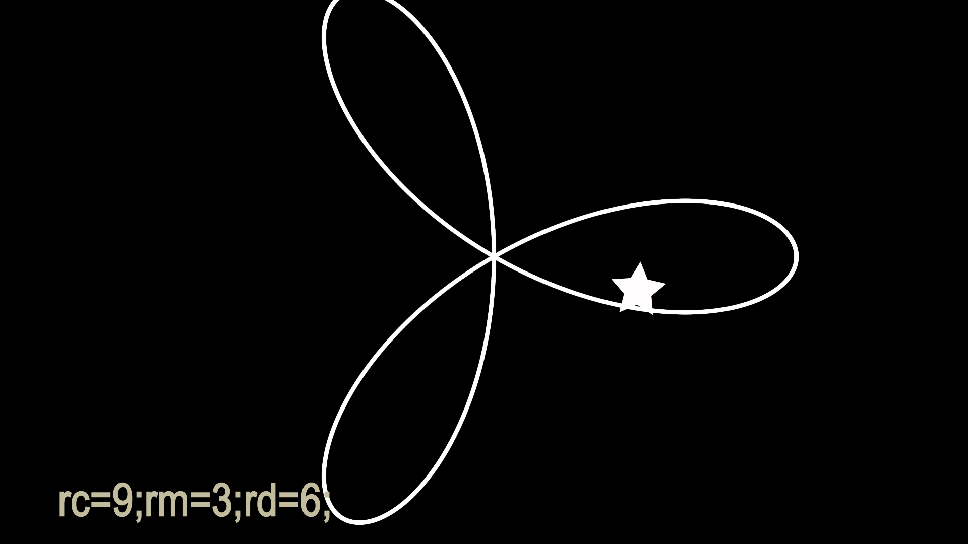 rc=9;rm=3;rd=6;トロコイドプロジェクト
